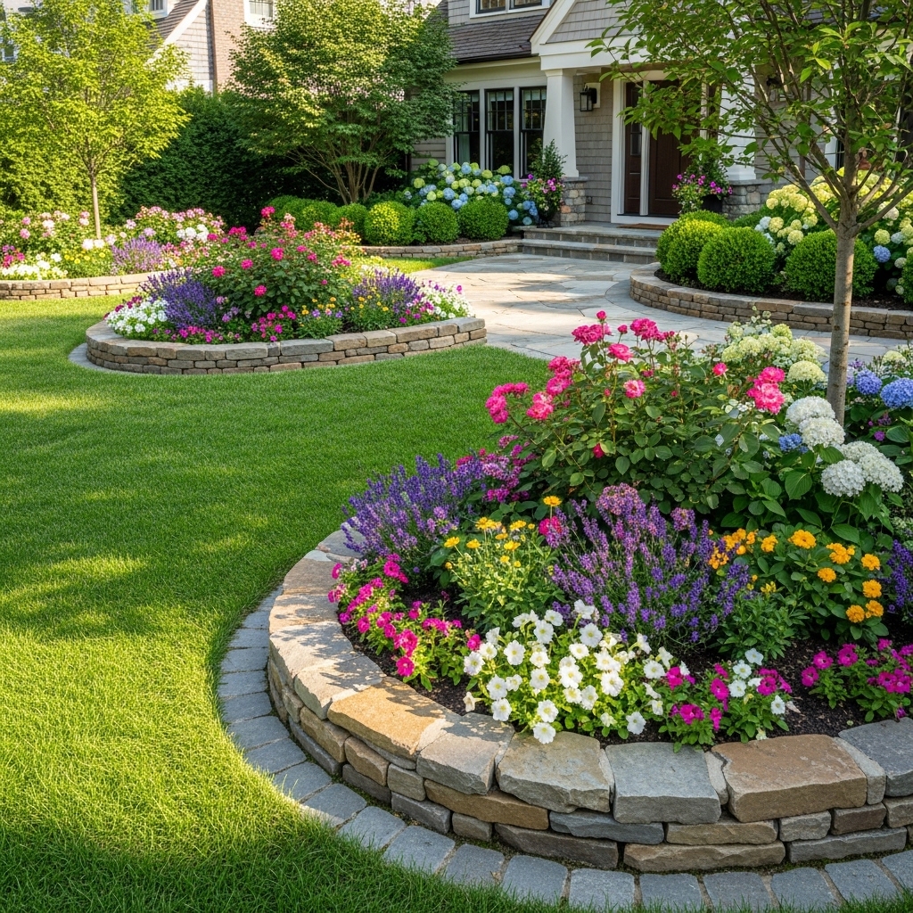 Create a Stone Border for a Clean Finish