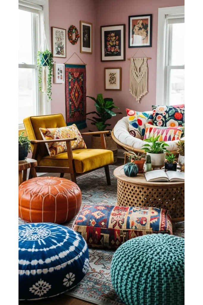 Aesthetic Living Room Decor Without Sofa Ideas 23 21 Creative Mix and Match Seating