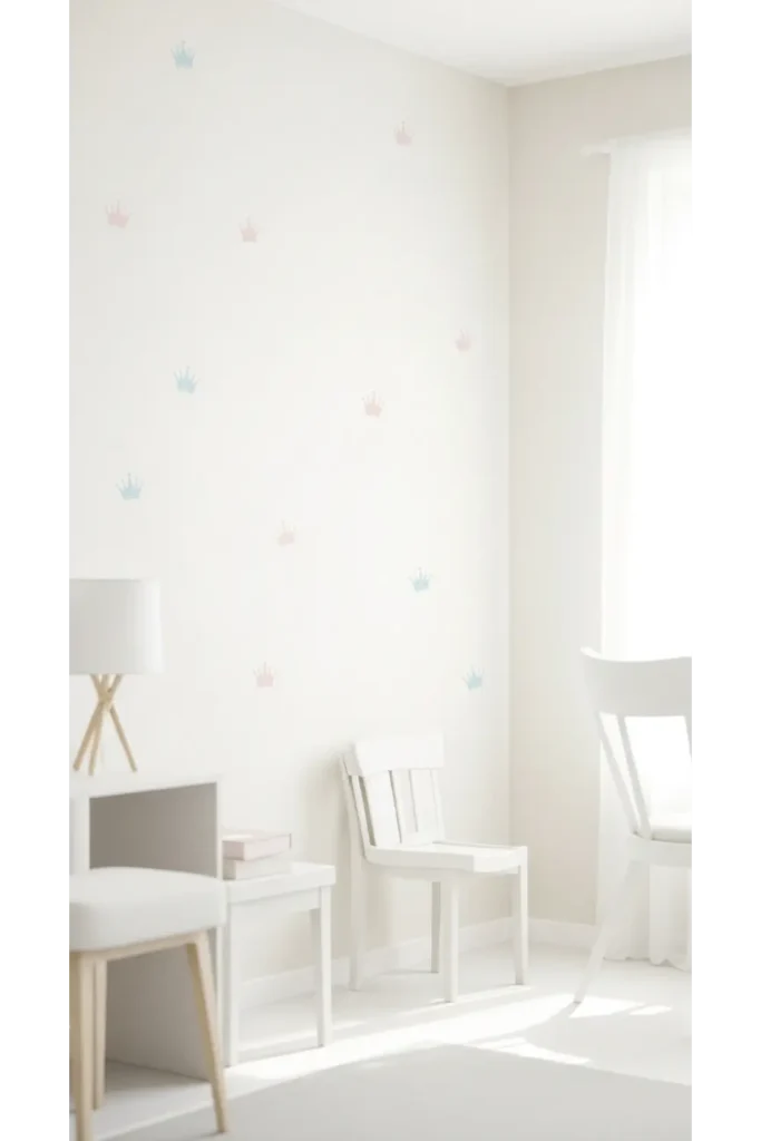 18+ Enchanting Princess Bedroom Ideas for Kids 12 Crown Wall Decor