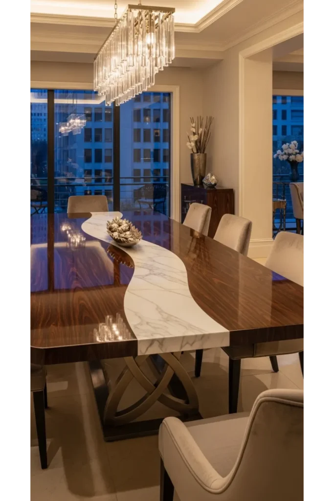 Luxury Dinning Table Ideas For Elegant Homes 23 24 Custom Designer Dining Table