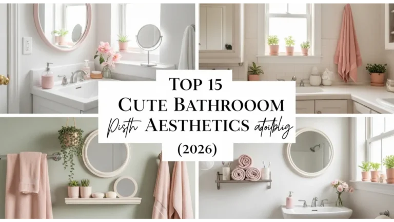 Top 15 Cute Bathroom Aesthetics (2026) 23 Top 15 Cute Bathroom Aesthetics (2026)