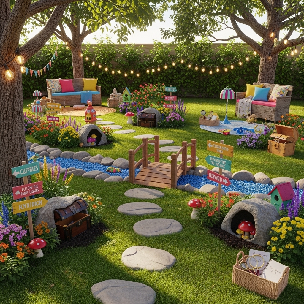  DIY Backyard Treasure Hunt Zone