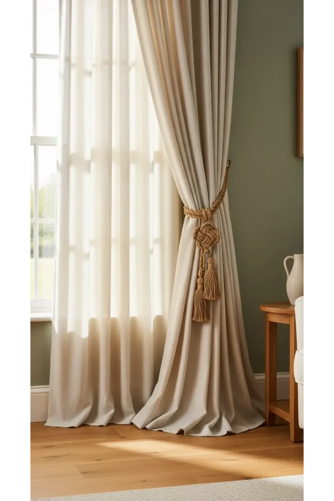 DIY Curtain Tiebacks