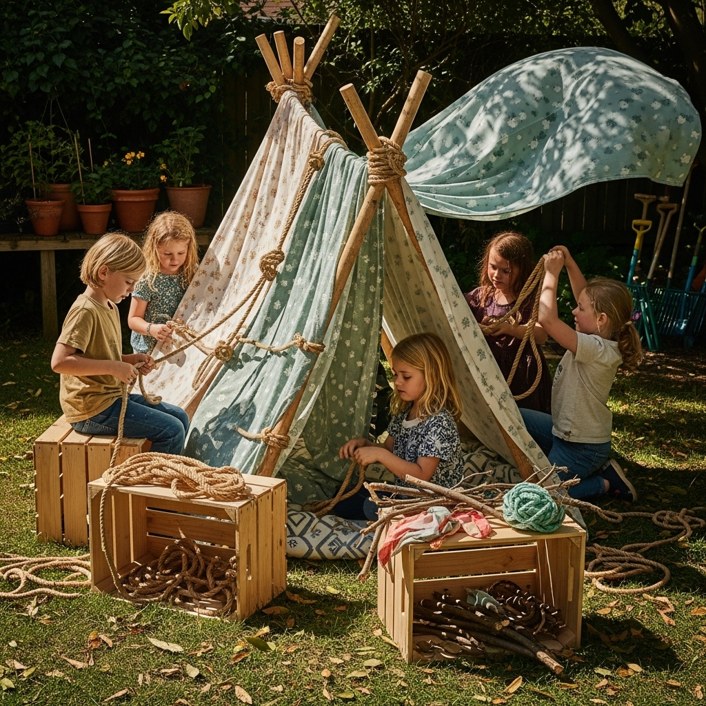 DIY Fort Building Corner