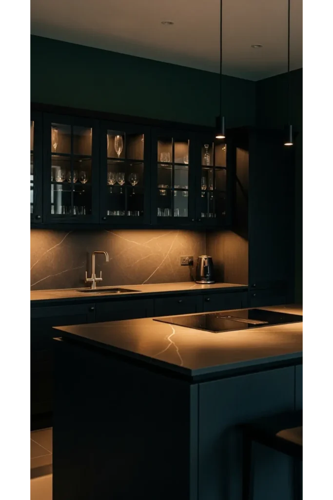 Dark And Moody Kitchens