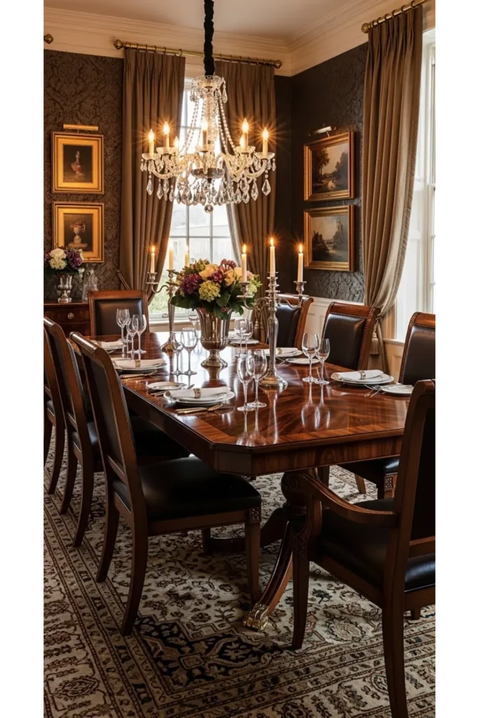 Luxury Dinning Table Ideas For Elegant Homes 23 15 Dark Walnut Classic Table