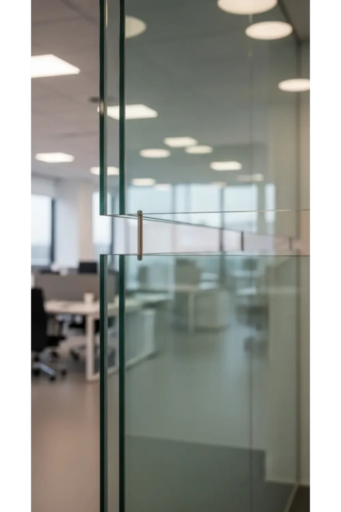 Living Room Partition Glass Design Interiors 23 Ideas 11 Double Glass Layer Partition