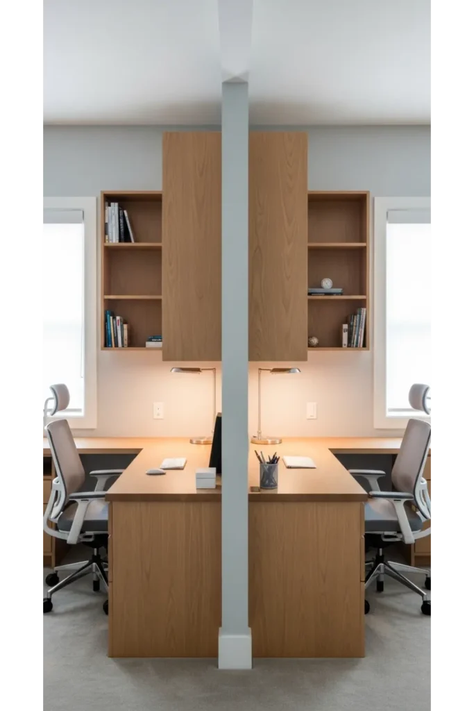 Dual Workstation Built Ins