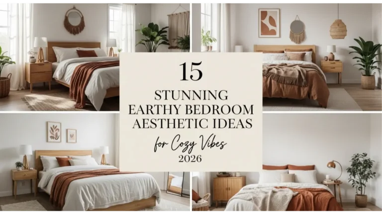 15 Stunning Earthy Bedroom Aesthetic Ideas for Cozy Vibes 2026 28 Earthy Bedroom Aesthetic Ideas