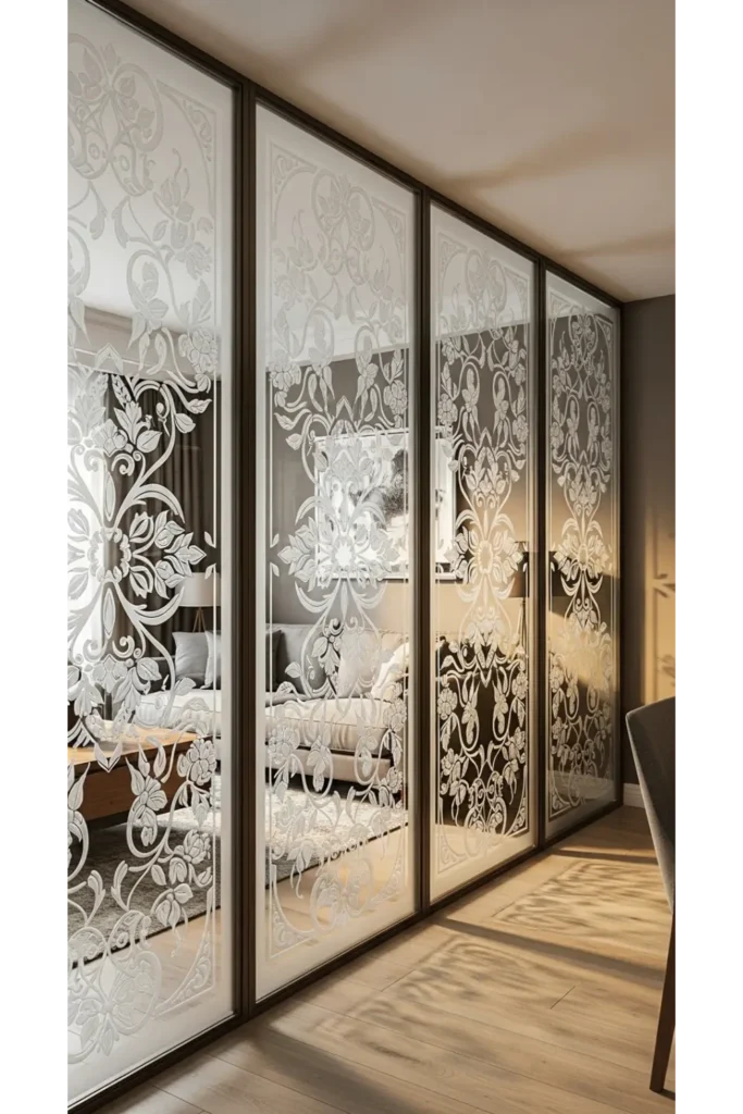 Living Room Partition Glass Design Interiors 23 Ideas 5 Etched Glass Artwork