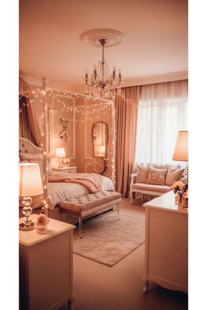 18+ Enchanting Princess Bedroom Ideas for Kids 4 Fairytale Lighting Glow
