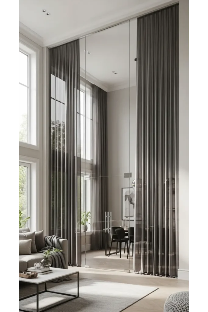 Living Room Partition Glass Design Interiors 23 Ideas 15 Floor to Ceiling Glass Wall