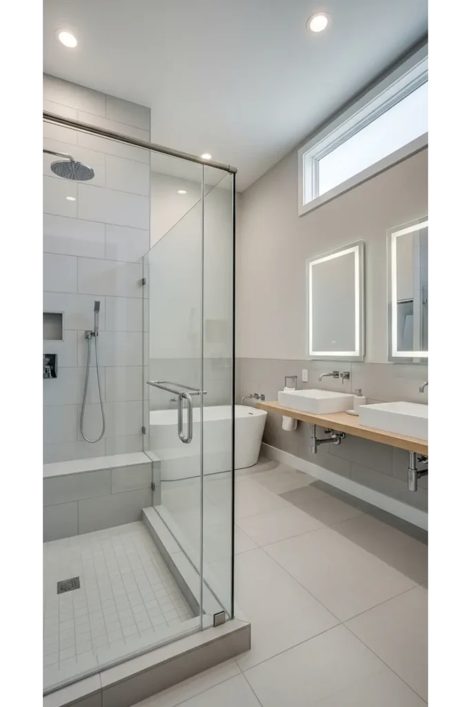 30 Magical Bathroom Ideas to Save Today 11 Glass Shower Enclosure