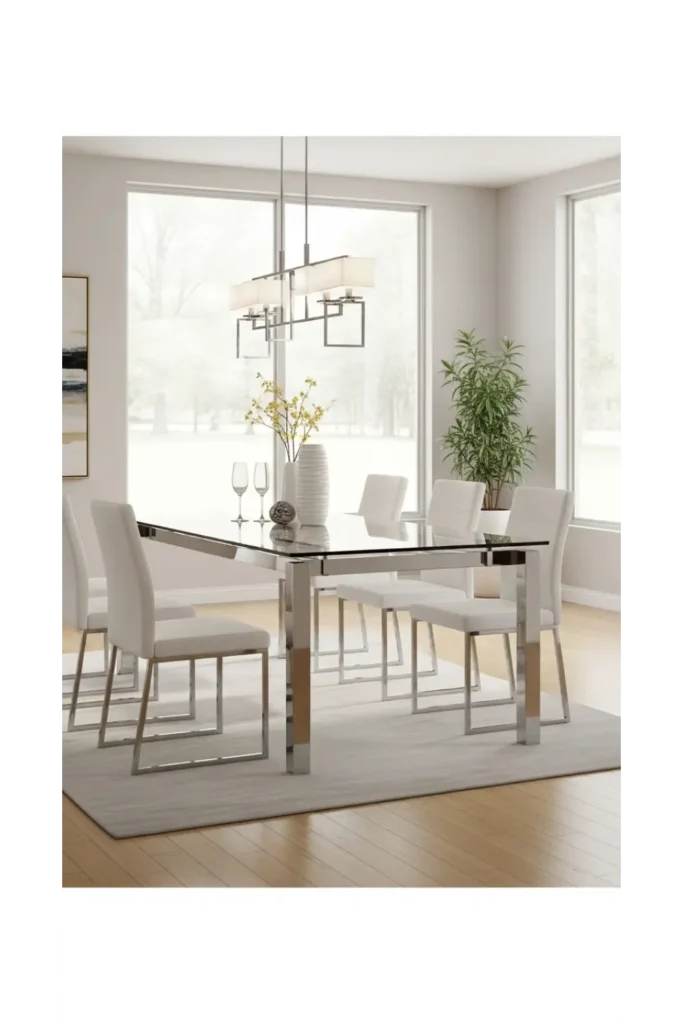 Luxury Dinning Table Ideas For Elegant Homes 23 4 Glass Top Minimalist Table