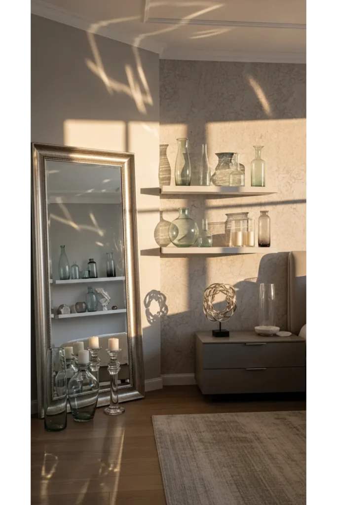 Modern Bedroom Decor Ideas 2026 23 Cozy Upgrades 20 Glass and Mirror Elements