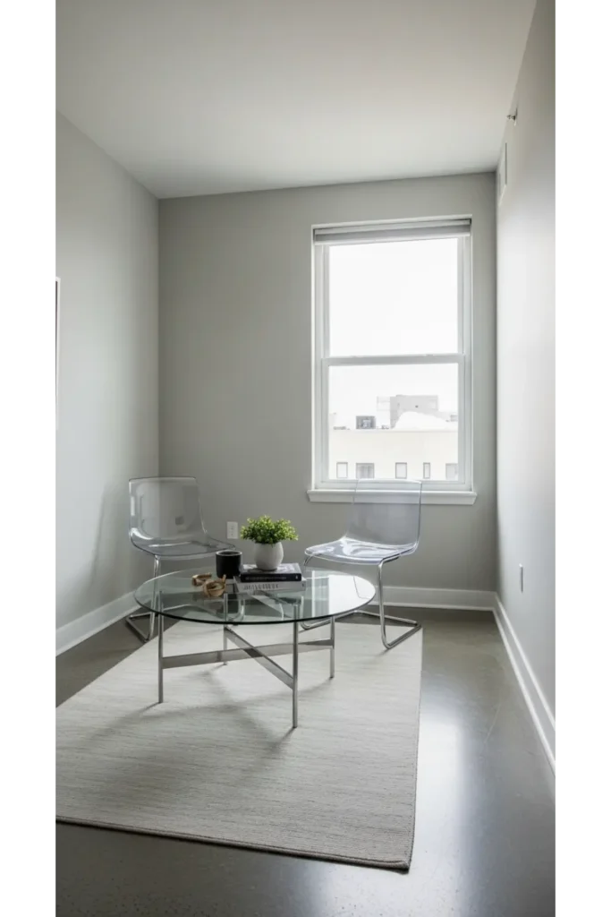 25 Modern Apartment Decor Ideas for Stylish Small Spaces 10 Glass and Transparent Furniture