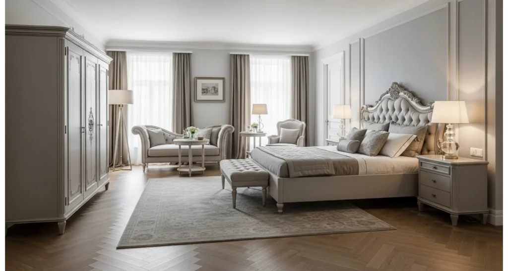 Neo-classical master bedroom ideas: 23 Luxe Tips 15 Herringbone Wood Flooring for Timeless Style