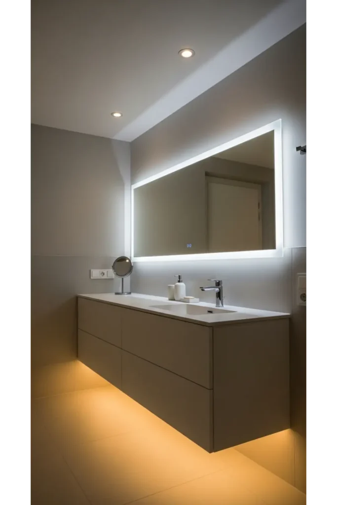 30 Magical Bathroom Ideas to Save Today 13 Hidden Lighting Layers