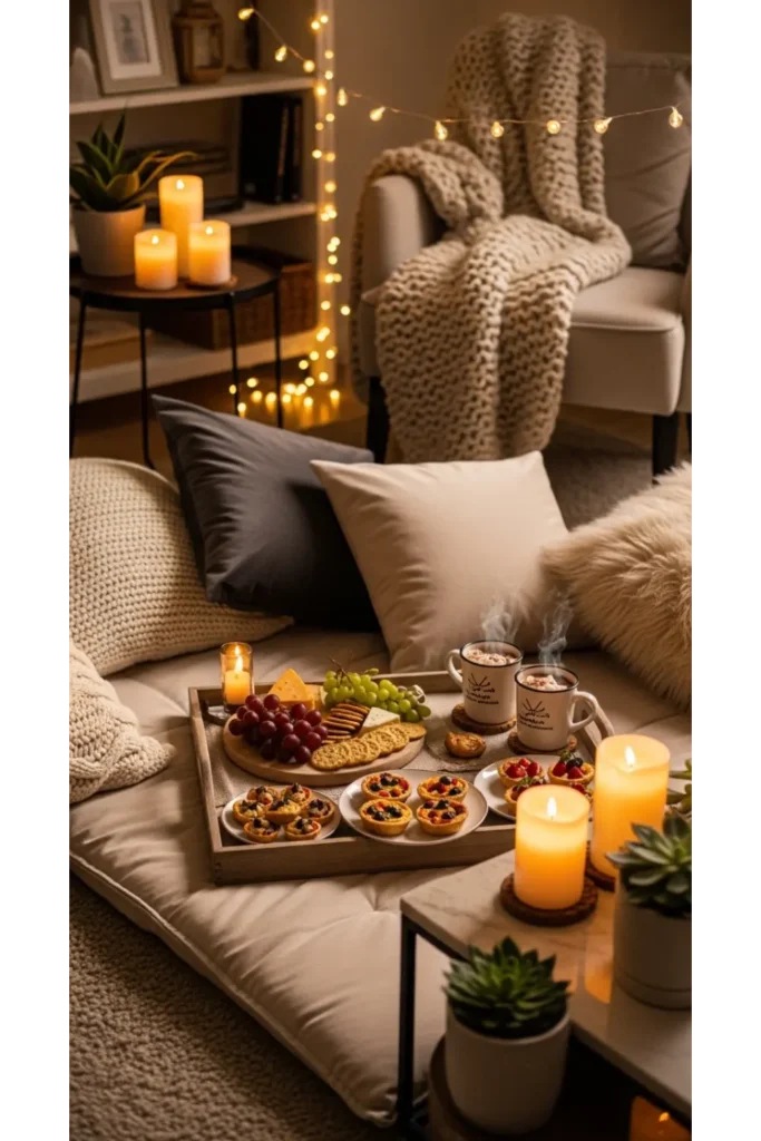 Aesthetic Living Room Decor Without Sofa Ideas 23 15 Indoor Picnic Style Setup