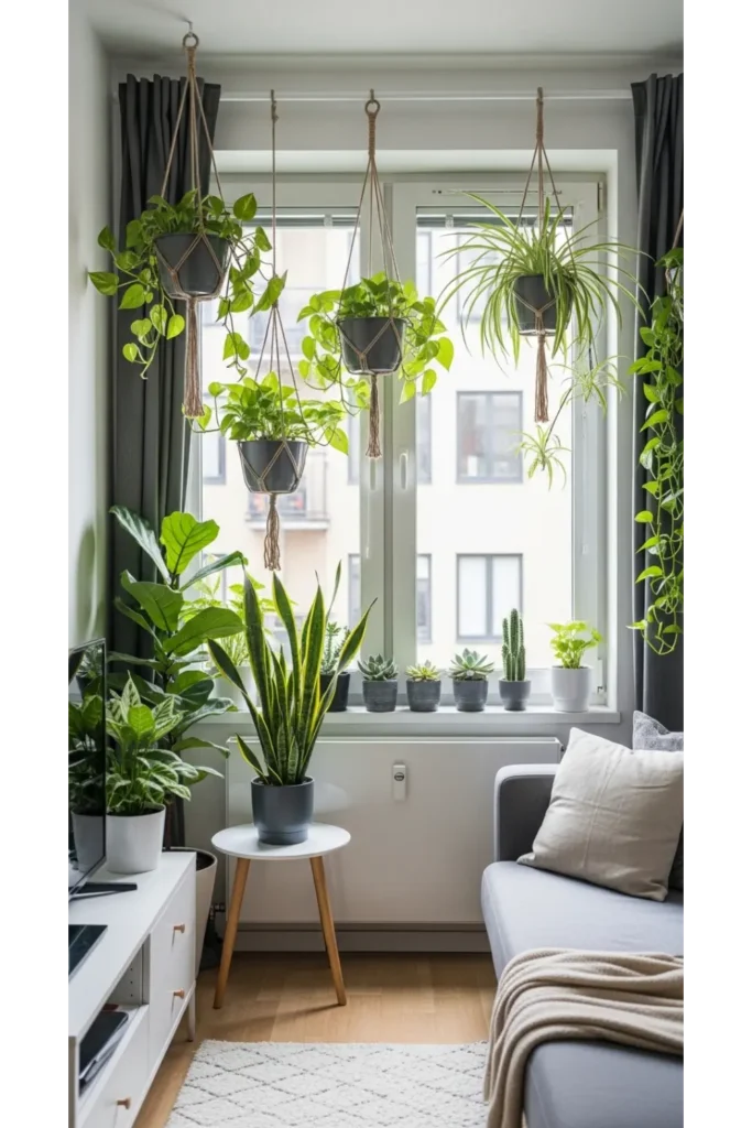 25 Modern Apartment Decor Ideas for Stylish Small Spaces 8 Indoor Plant Styling