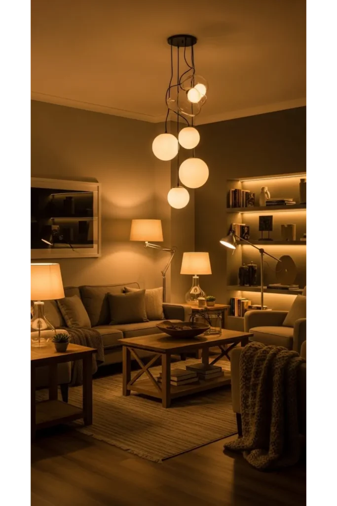 9 Maximalist Decor Ideas To Revamp Your Boring Space 9 Layer Lighting for Warmth and Drama