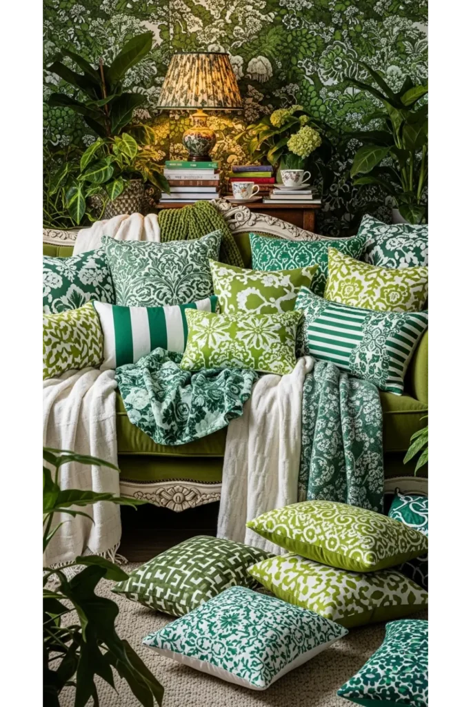 Layered Throw and Cushion Styling