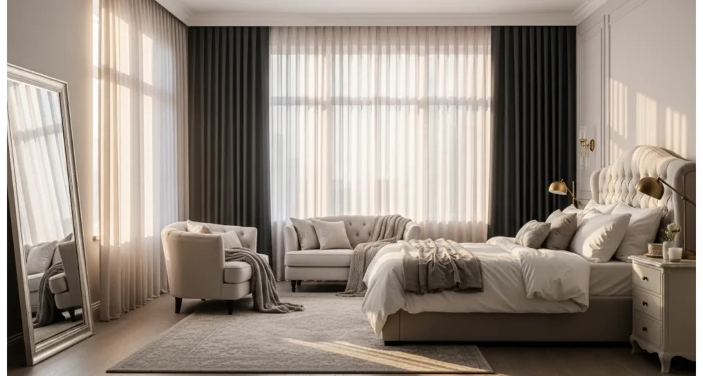 Layered Window Treatments Improve Sleep and Style