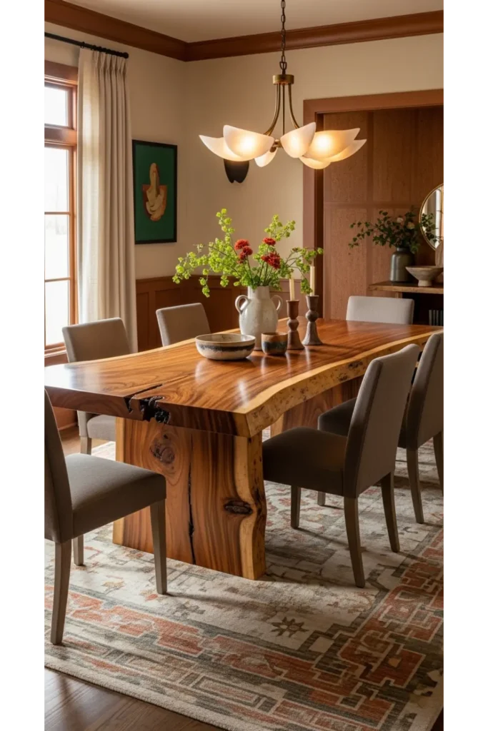 Luxury Dinning Table Ideas For Elegant Homes 23 10 Live Edge Wood Dining Table