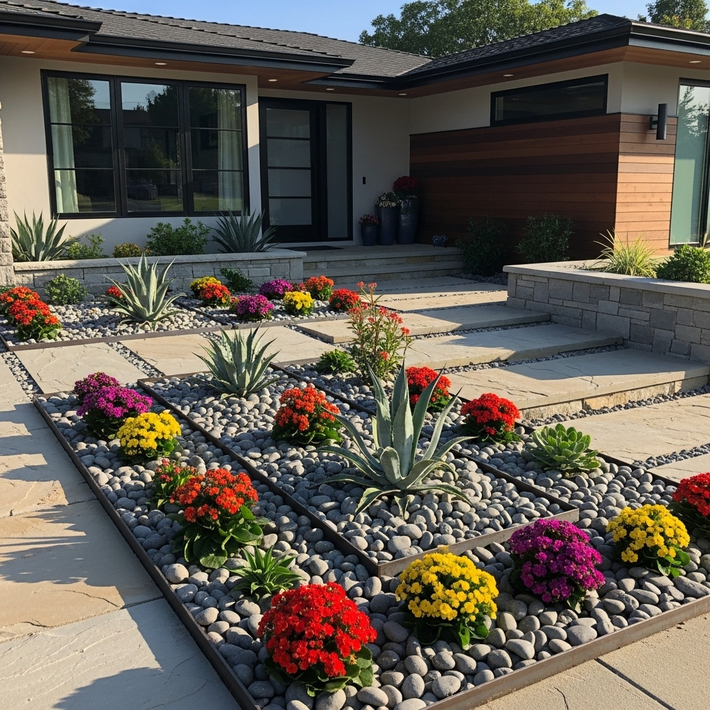 Low Maintenance Rock Beds for Clean Structure