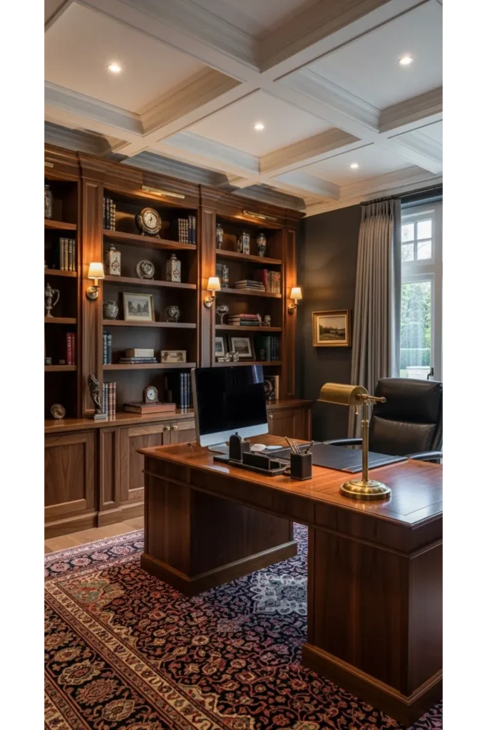 Luxury Built In Office Design