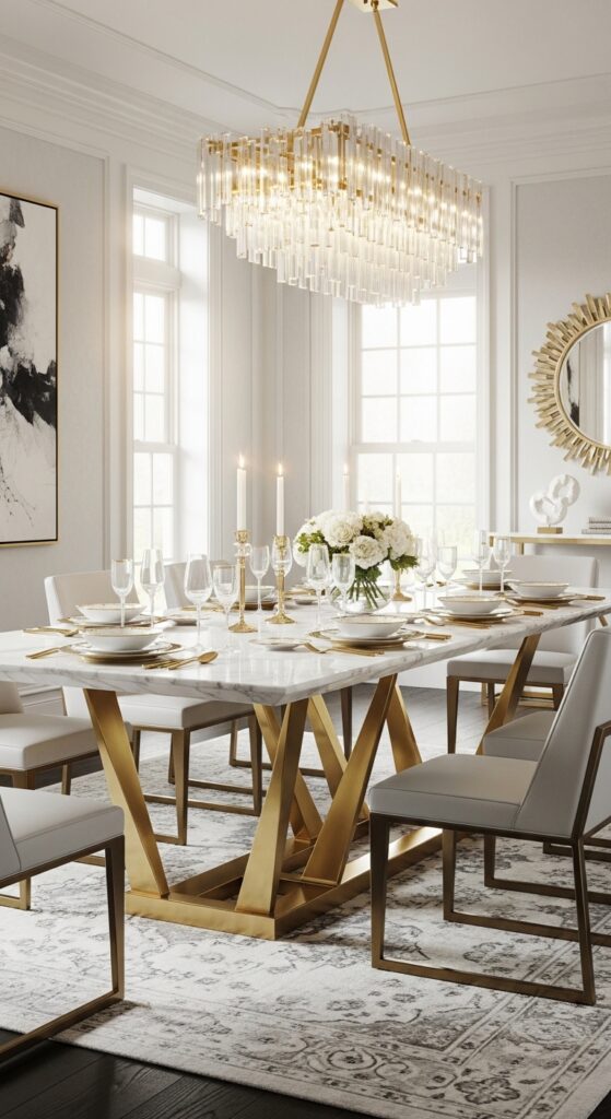 Luxury Dinning Table Ideas For Elegant Homes 23 2 Marble Statement Dining Table