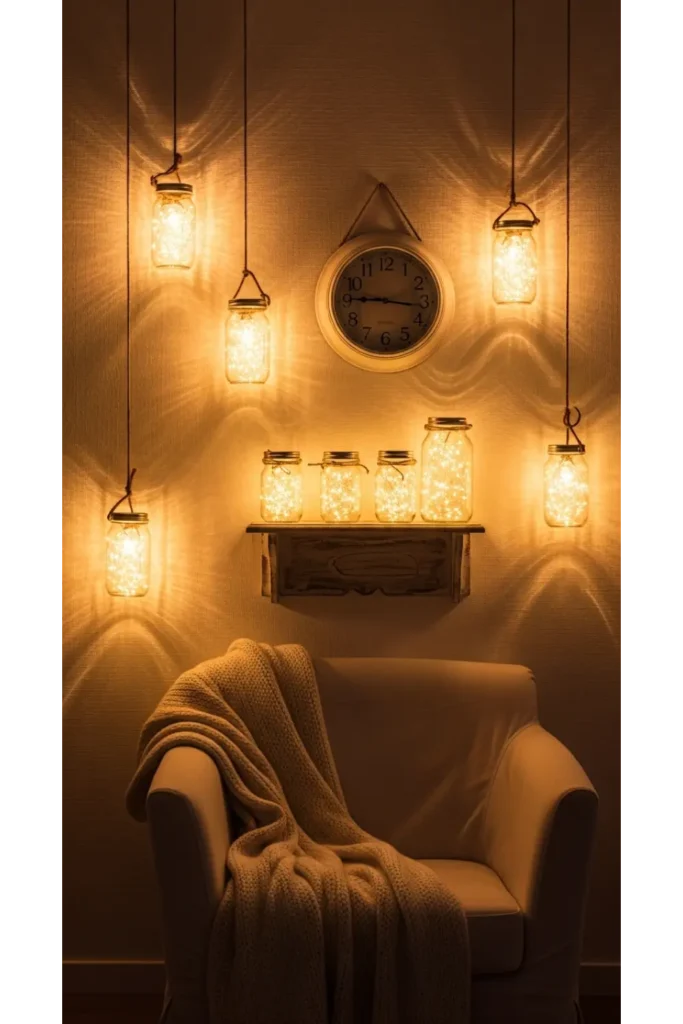 Mason Jar Wall Lights