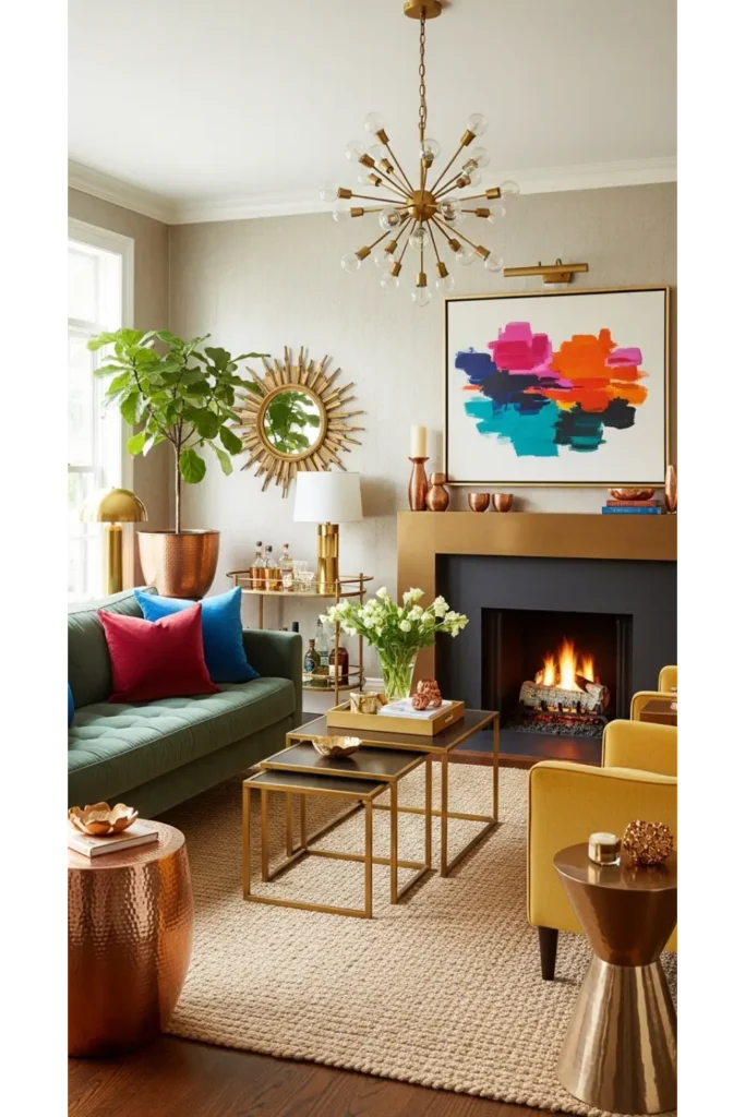 Metallic Accents Everywhere