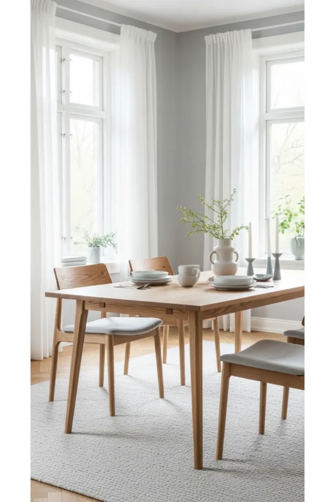 Luxury Dinning Table Ideas For Elegant Homes 23 14 Minimal Nordic Dining Table