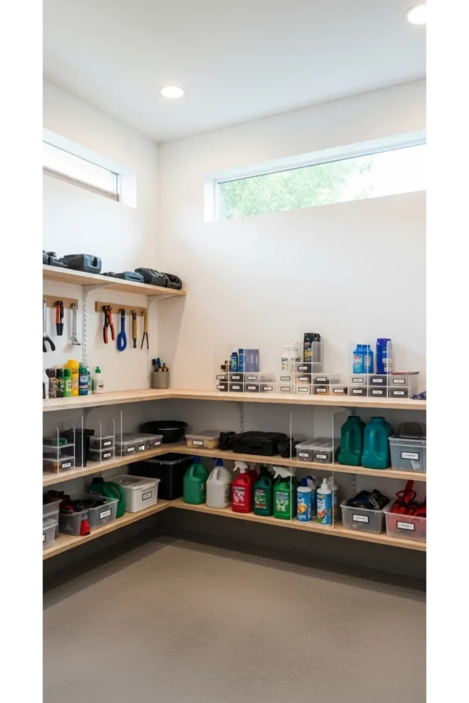 Minimal Open Shelf Display for Everyday Items