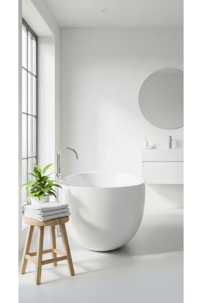  Minimalist White with Cozy Accents