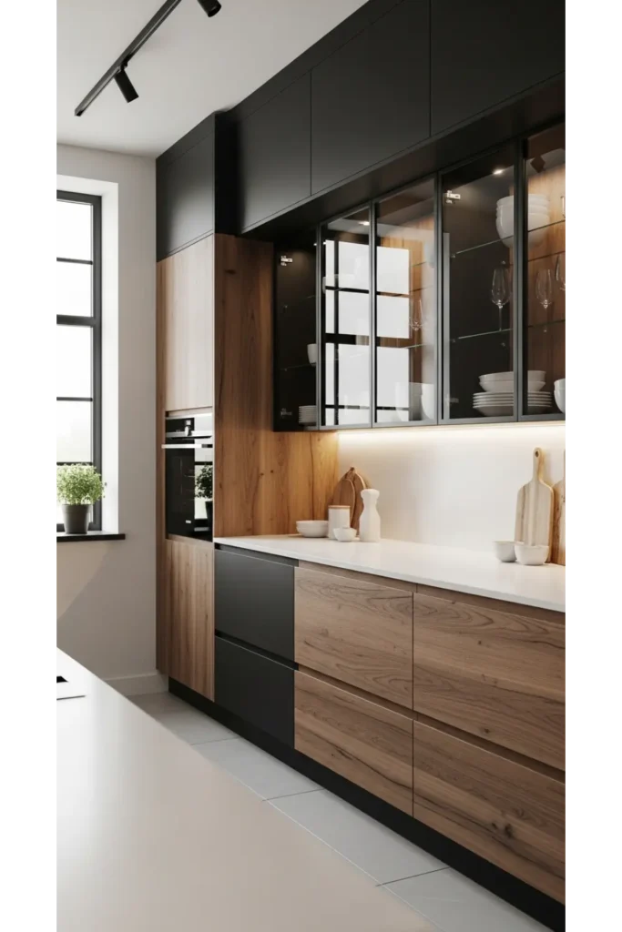 Mixed Material Cabinet Designs