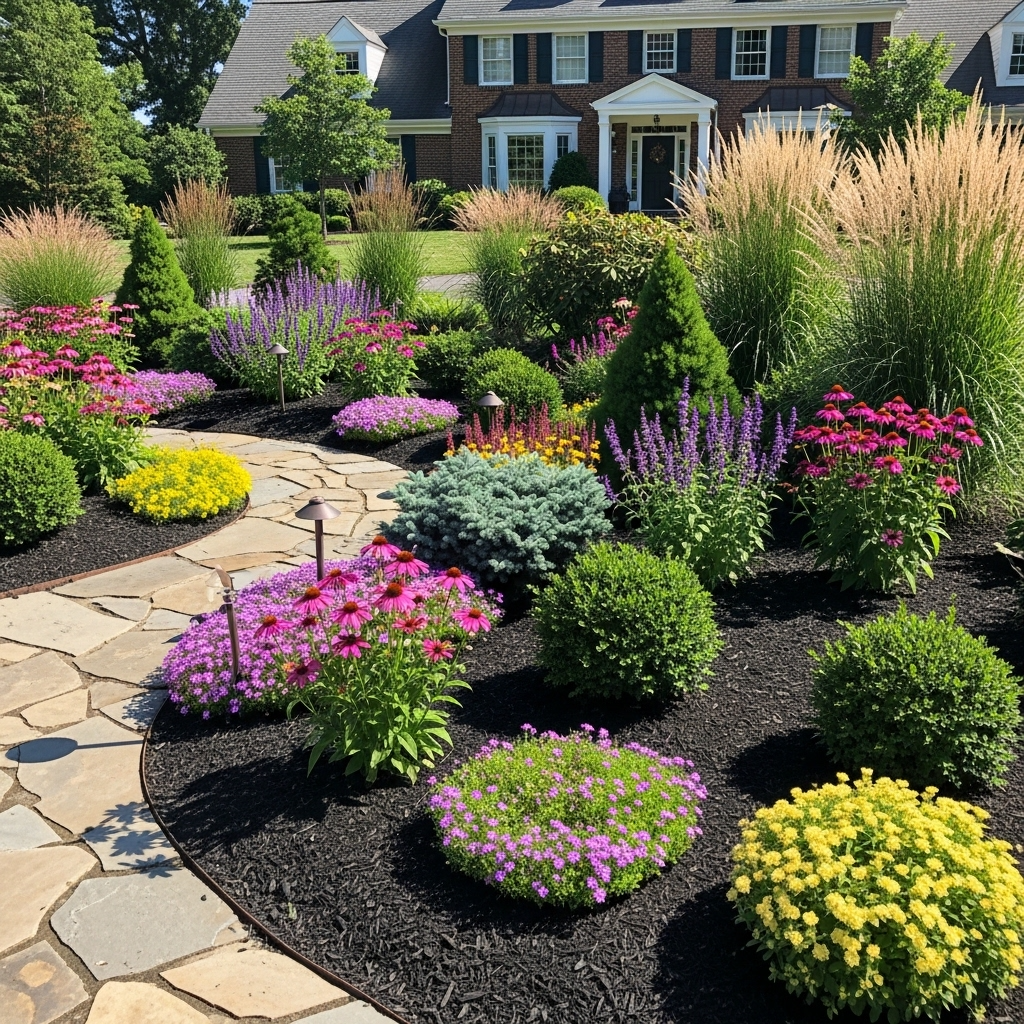 Mixed Texture Planting for Year Round Interest