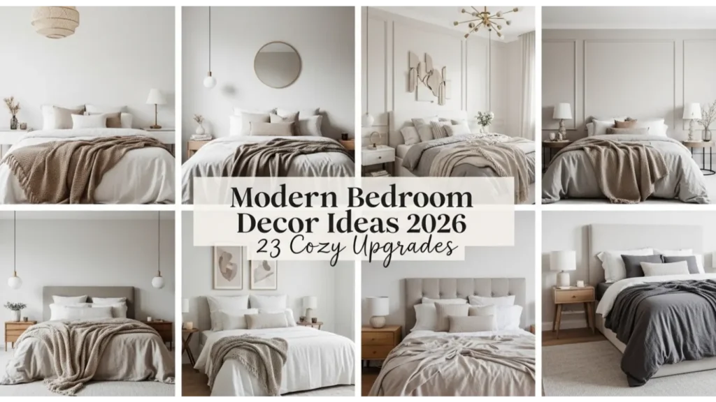Modern bedroom decor ideas 2026 1