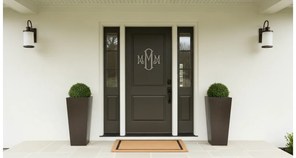 Spring Door Ideas for Fresh Home Style 23 10 Monogram Door Decor Style
