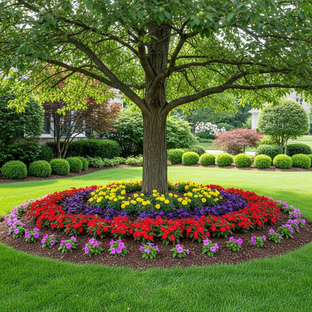 Mulched Tree Ring Feature