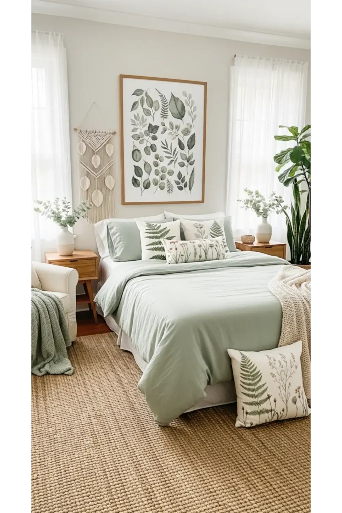 Nature Inspired Green Accents