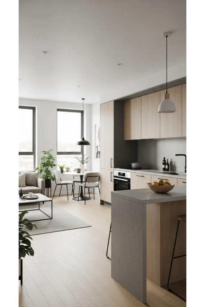 25 Modern Apartment Decor Ideas for Stylish Small Spaces 7 Open Concept Layout Flow