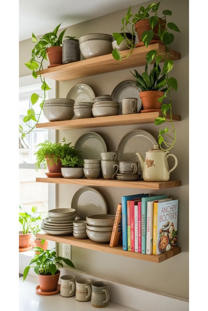 Open Shelving With Personality