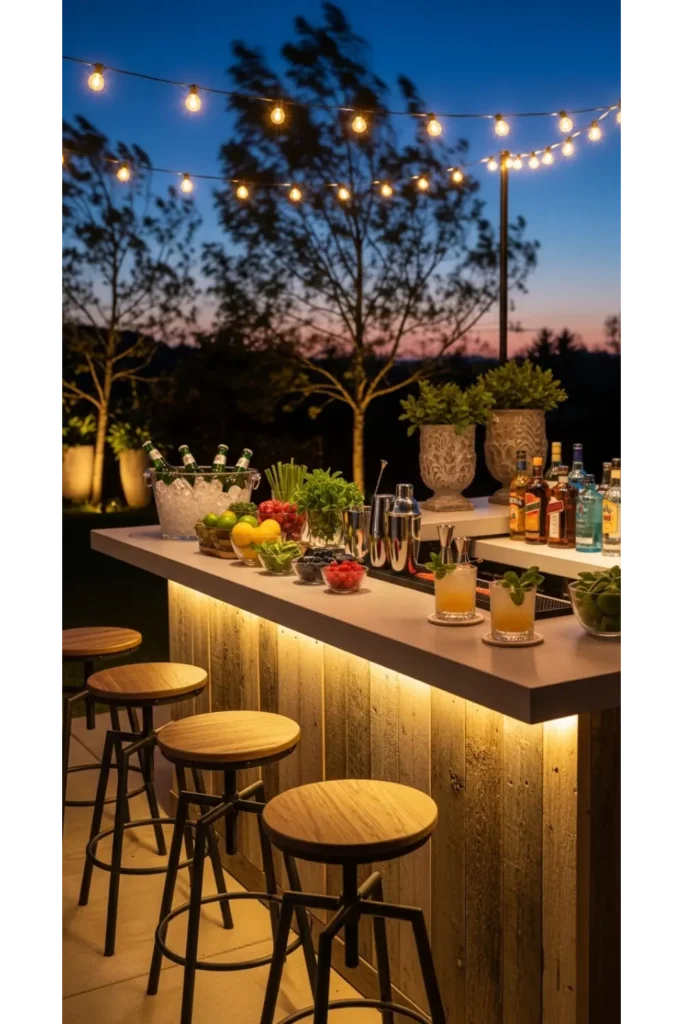 Outdoor Furniture Sets to Upgrade Your Backyard 21 20 Outdoor Bar Setup