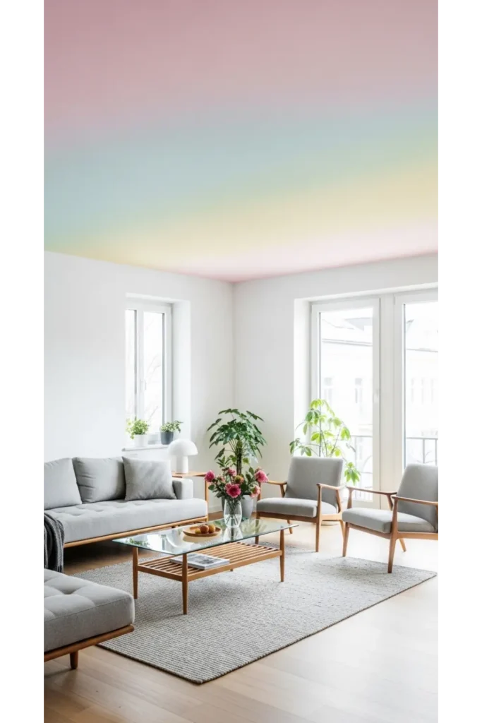 Painted Ceiling for Unexpected Color