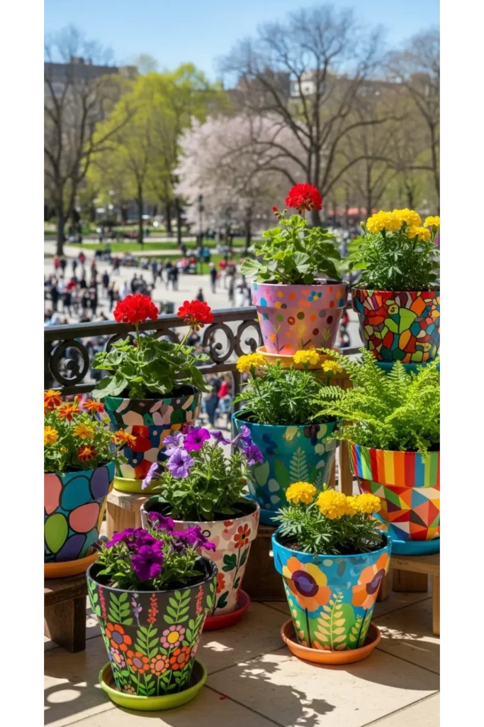 Painted Flower Pots