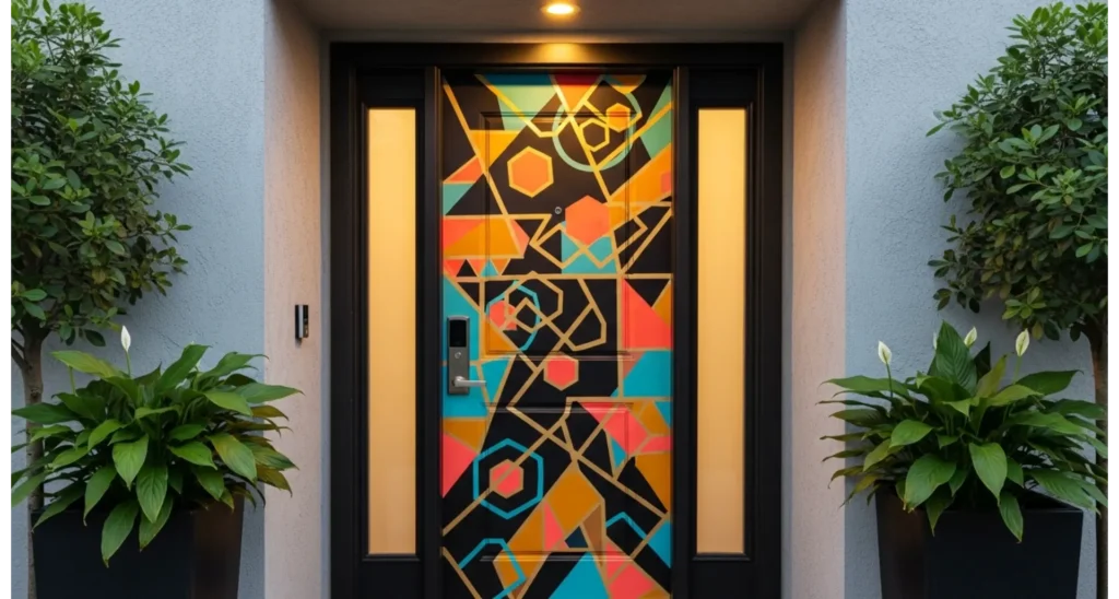 Spring Door Ideas for Fresh Home Style 23 21 Painted Pattern Door Design