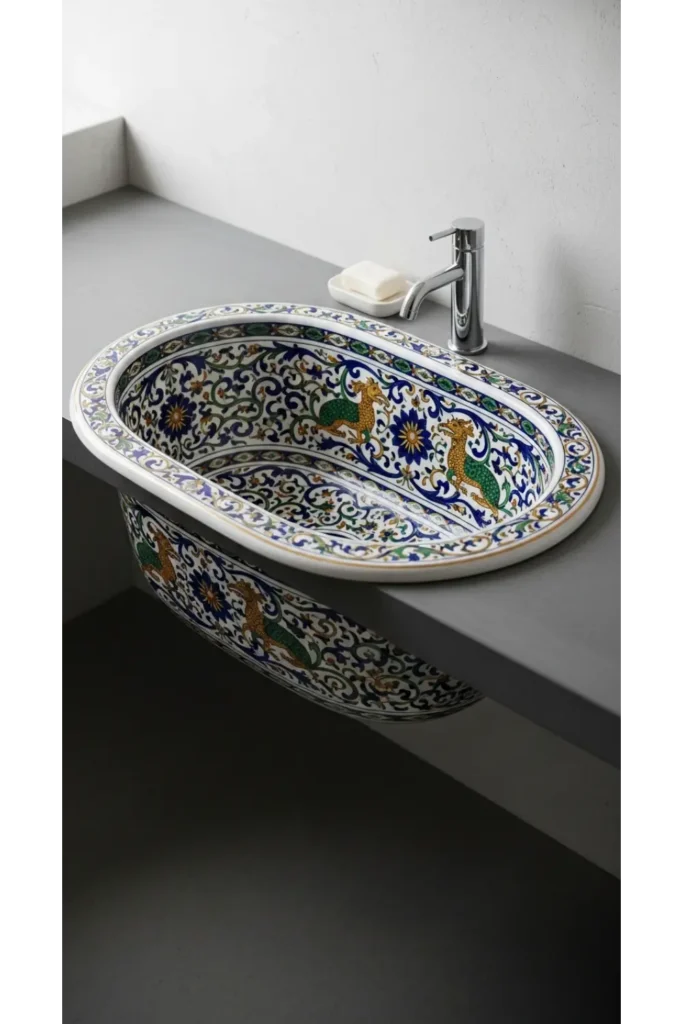 Patterned Sink Basin