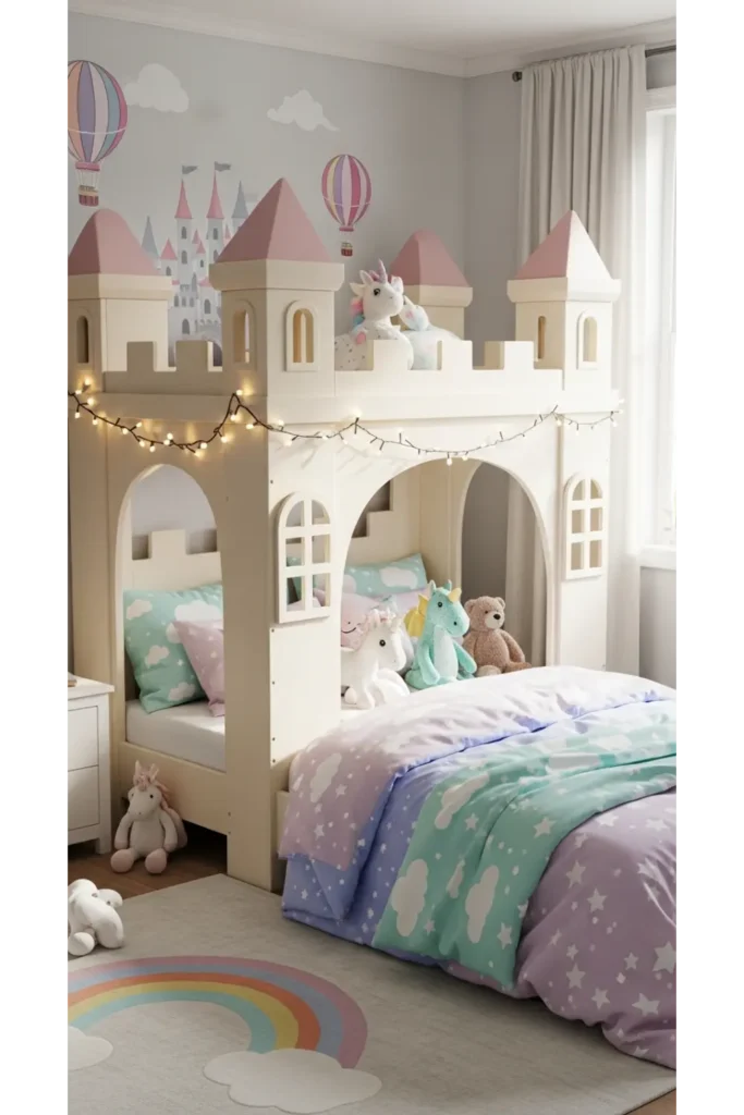 18+ Enchanting Princess Bedroom Ideas for Kids 10 Princess Castle Bed Frame